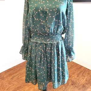 Green Floral YAS Dress